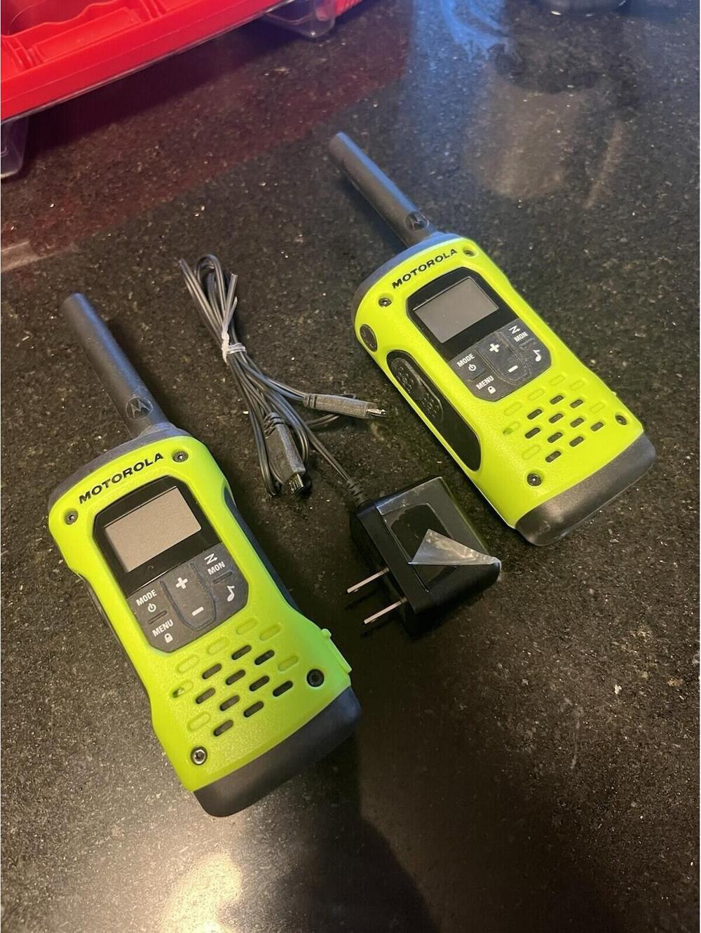Motorola Talkabout T600 H2O Walkie-Talkie 2-Pack 35mi/50KM Long Range NO BATTERY